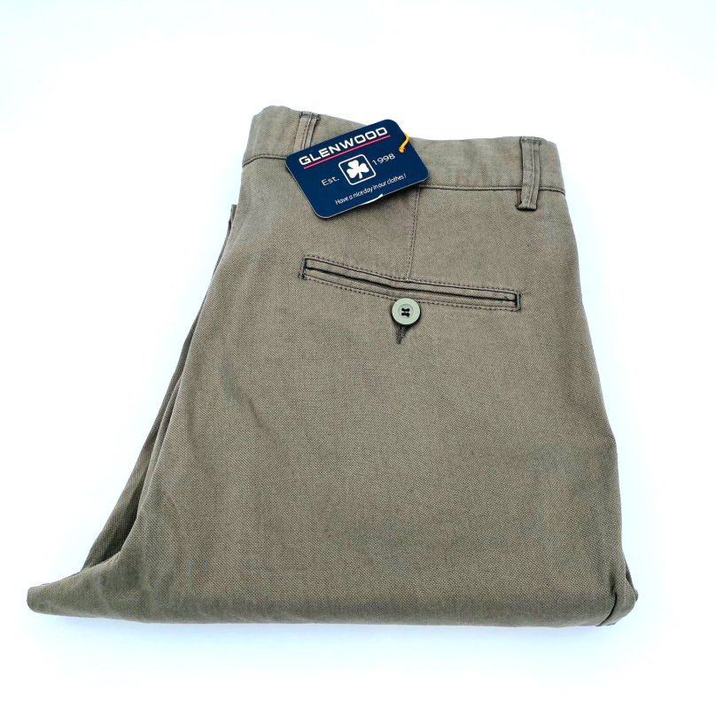 LISMORE kaki - pantalon chinos coton stretch