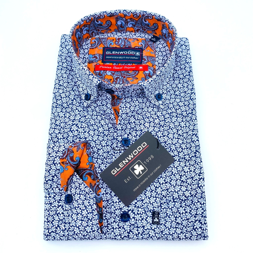 RUNCORN navy - slimfit